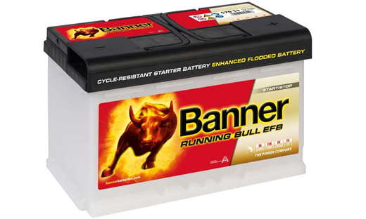 Banner Running Bull 12V 75Ah / EFB PRO 575 11 | für Start/Stop-Anwendung
