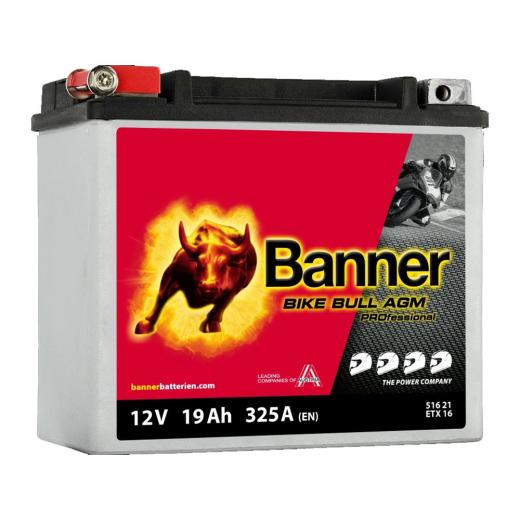 Banner Bike Bull AGM PRO 12V 19Ah / AGM PRO 516 21 - BETX 16