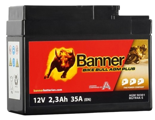 Banner Bike Bull AGM PLUS 503 01 / BGTR4A-S - GTR4A-S
