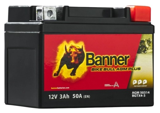 Banner Bike Bull AGM PLUS 503 14 / BGTX4-3 - GTX4-3