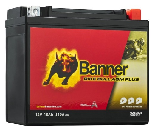 Banner Bike Bull AGM PLUS 518 21 / BGTX20-3 - GTX20-3